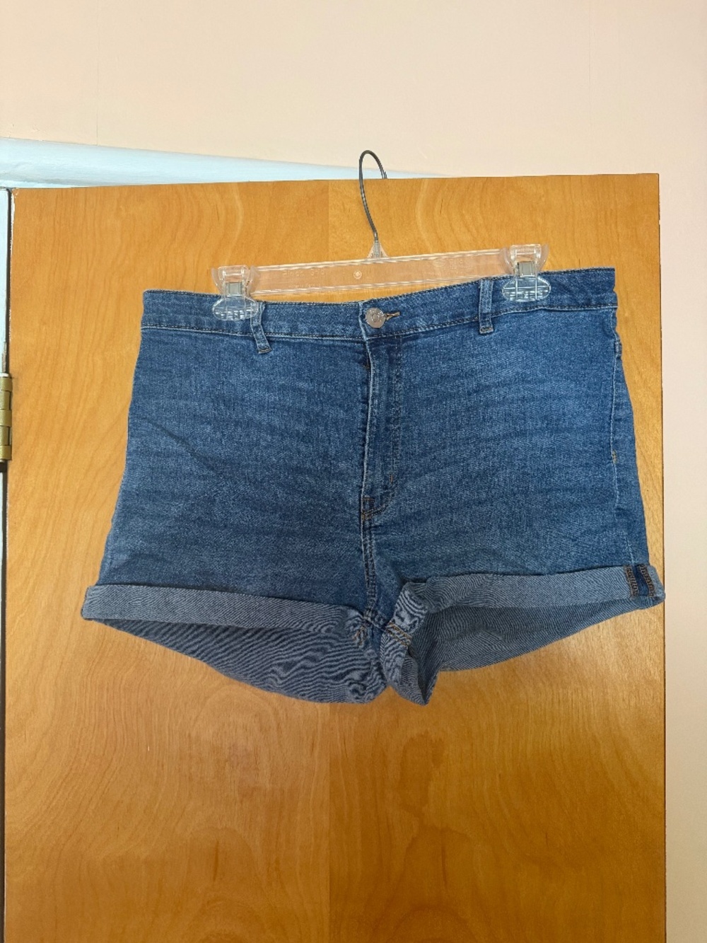 Divided by H&M High Waisted Denim Jean Shorts, Size 14